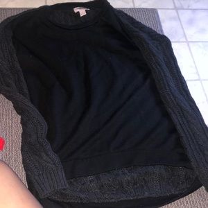 Mixed high low sweater